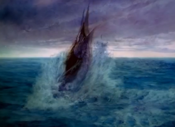 El animador hace una v�vida descripci�n de la vida en el mar, con sus largos periodos de inactividad que se contraponen a los estallidos de furia por el esfuezo f�sico extremo al que se somete el viejo para cazar al marl�n. Ambos estados permiten una narraci�n pausada que deviene en una atm�sfera cargada de melancol�a y suspenso.  - ENFILME.COM